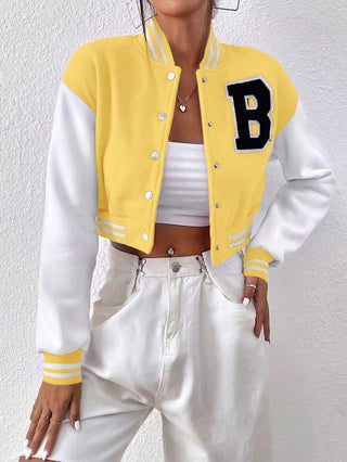 Damen College Jacke Mit Brustbuchstabe | Übergang