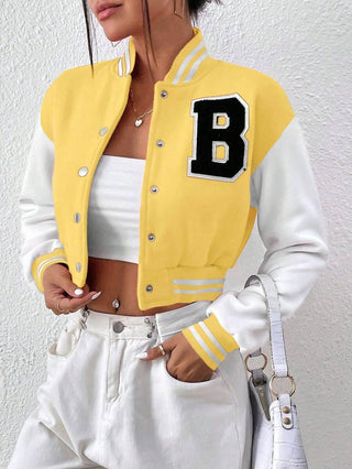 Damen College Jacke Mit Brustbuchstabe | Übergang