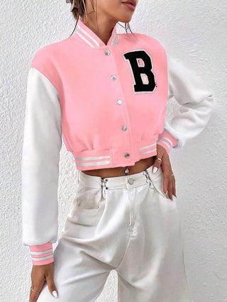 Damen College Jacke Mit Brustbuchstabe | Übergang