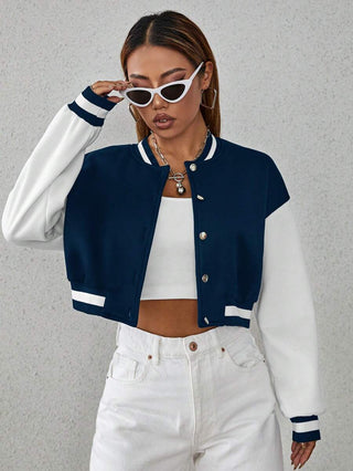 Damen College Jacke Mit Kurzschnitt | Übergang