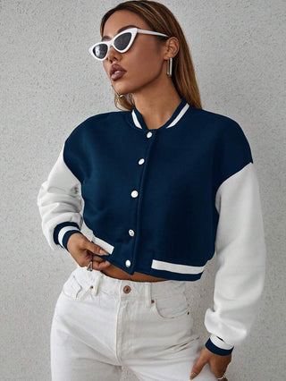 Damen College Jacke Mit Kurzschnitt | Übergang