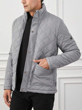 Herren Steppjacke Mit Pattentaschen | Übergangs