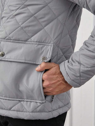 Herren Steppjacke Mit Pattentaschen | Übergangs
