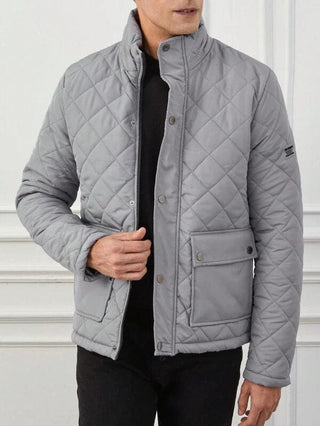 Herren Steppjacke Mit Pattentaschen | Übergangs