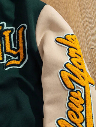 Unisex College Jacke Mit Kontrastärmeln | Übergang