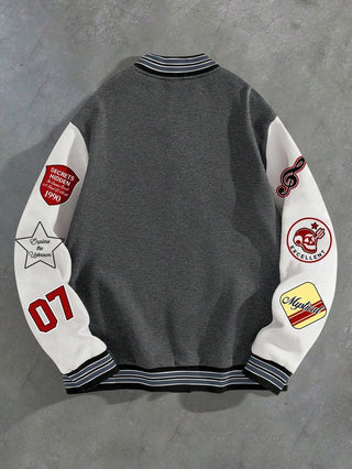 Unisex College Jacke Mit Kontrastärmeln | Übergang