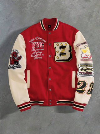 Unisex College Jacke Mit Kontrastärmeln | Übergang