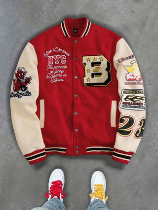 Unisex College Jacke Mit Kontrastärmeln | Übergang