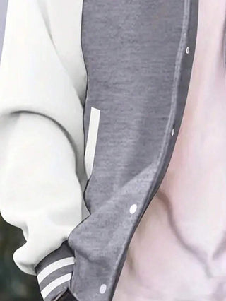 Unisex College Jacke Mit Druckknöpfen | Übergang