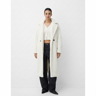 Damen Teddy Mantel Mit Knopfleiste | Winter