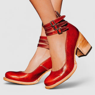 Alessa | Damen Sommer Absatzschuhe | Riemchen