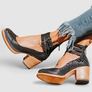 Alessa | Damen Sommer Absatzschuhe | Riemchen
