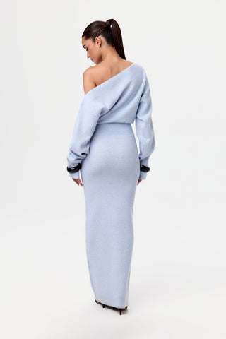 Alina | Damen Abend Strickkleid | Maxi