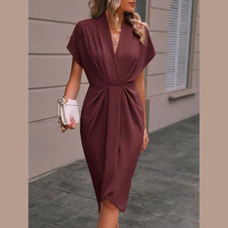 Alina | Damen festliche hochzeitsgast Kleid | Midi