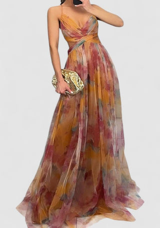 Amelie | Damen Sommer Abendkleid | Maxi