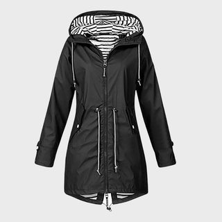 Aveline | Damen Lange Regenjacke
