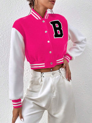 Damen College Jacke Mit Brustbuchstabe | Übergang