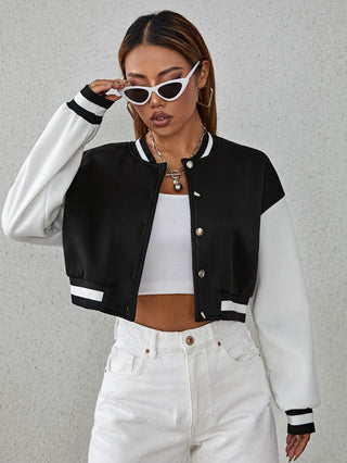 Damen College Jacke Mit Kurzschnitt | Übergang