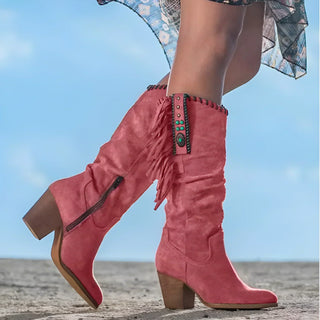 Damen Cowboy Stiefel Mit Fransen | Modern