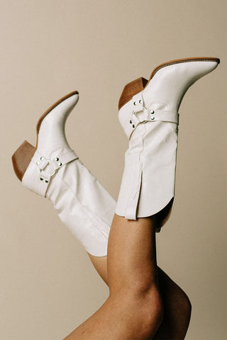 Damen Cowboy Stiefel Mit Kuhfellmuster | Modern