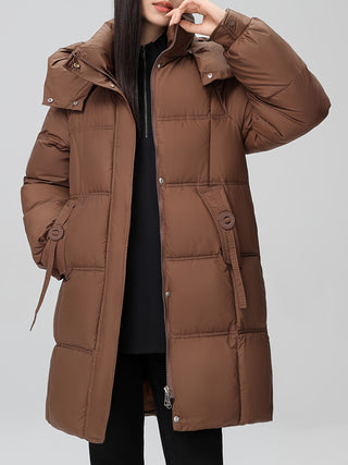 Damen Daunenjacke Mit Hohem Kragen | Winter