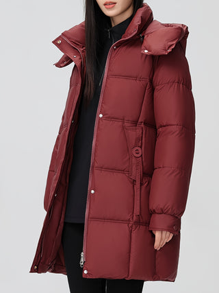 Damen Daunenjacke Mit Hohem Kragen | Winter