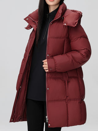 Damen Daunenjacke Mit Hohem Kragen | Winter