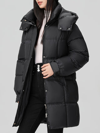 Damen Daunenjacke Mit Hohem Kragen | Winter