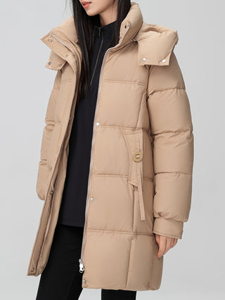 Damen Daunenjacke Mit Hohem Kragen | Winter
