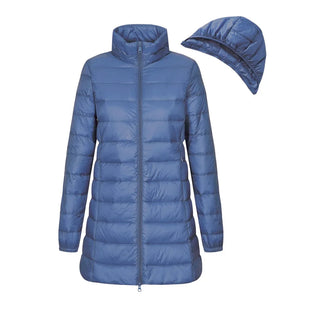 Damen Daunenjacke Mit Schmaler Steppung | Winter