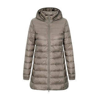 Damen Daunenjacke Mit Schmaler Steppung | Winter