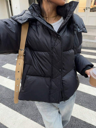 Damen Daunenjacke Mit Volumensteppung | Winter