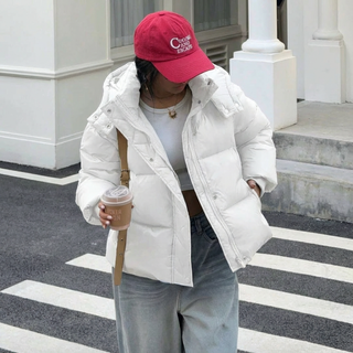 Damen Daunenjacke Mit Volumensteppung | Winter