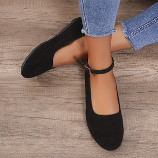 Damen Dirndl Schuhe Mit Knöchelriemchen | Schwarze