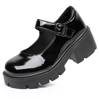 Damen Dirndl Schuhe Mit Lack-Optik | Plateau