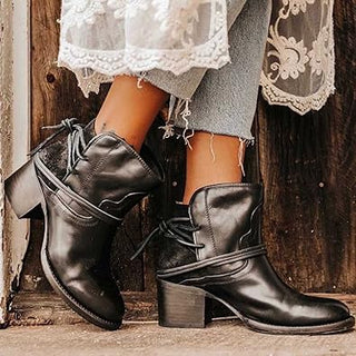 Damen Dirndl Schuhe Mit Riemchen | Cowboy