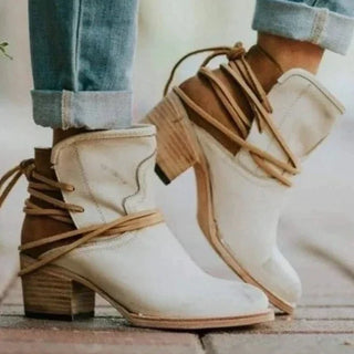 Damen Dirndl Schuhe Mit Riemchen | Cowboy