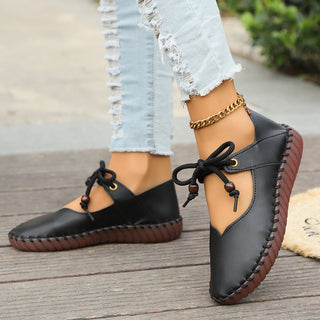 Damen Dirndl Schuhe Mit Schnürung | Handnaht