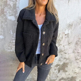 Damen Fleecejacke Mit Brusttaschen | Teddy
