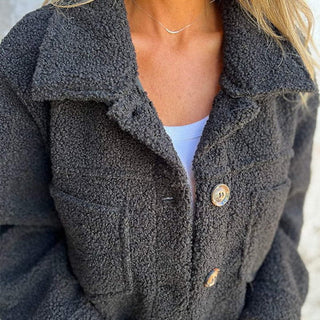 Damen Fleecejacke Mit Brusttaschen | Teddy