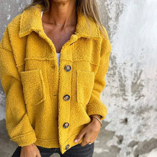 Damen Fleecejacke Mit Brusttaschen | Teddy