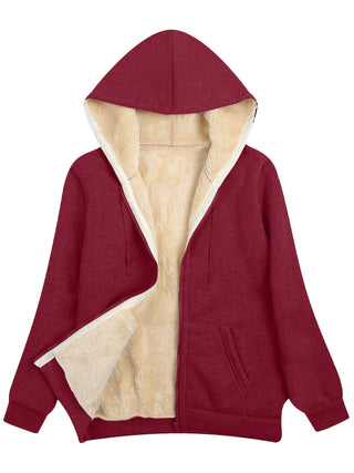 Damen Fleecejacke Mit Kapuze | Warmed