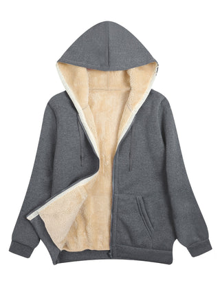 Damen Fleecejacke Mit Kapuze | Warmed