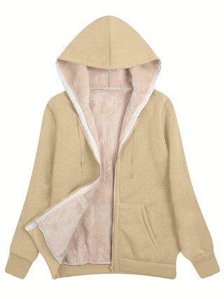 Damen Fleecejacke Mit Kapuze | Warmed