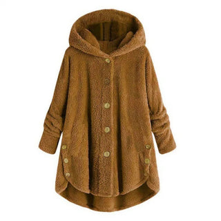 Damen Fleecejacke Mit Knöpfen | Lang
