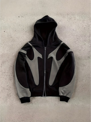 Damen Fleecejacke Mit Kontrastmuster | Bomber