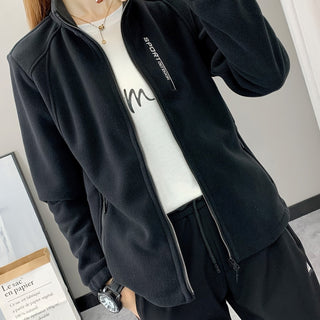 Damen Fleecejacke Mit Stehkragen | Herbst