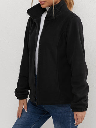 Damen Fleecejacke Mit Stehkragen | Winter