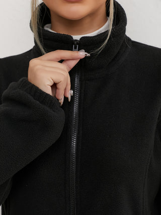 Damen Fleecejacke Mit Stehkragen | Winter