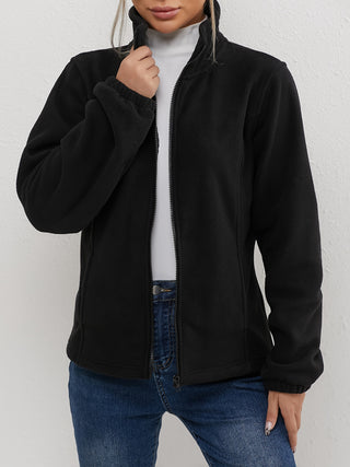 Damen Fleecejacke Mit Stehkragen | Winter